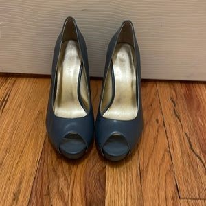 Nine West blue heels. Never been worn!